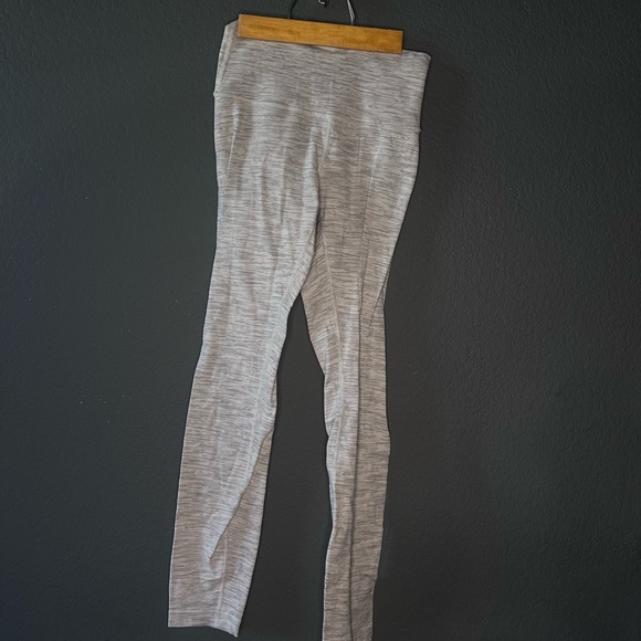 Lululemon Align Pant 25" Mini Heathered Herringbone Heathered Black White - Picture 3 of 7
